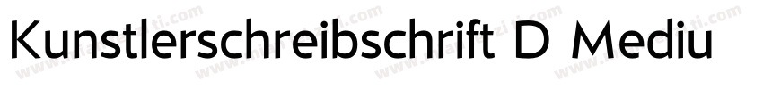 Kunstlerschreibschrift D Medium字体转换